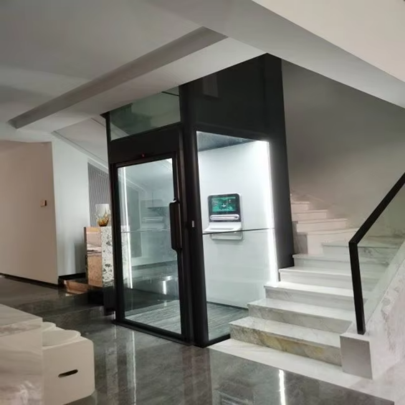 VTEV109 Ascensores Elevadores Stylový skleněný vilový výtah pro soukromý duplexní dům