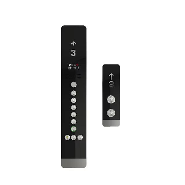 Nástěnný dotykový displej pro výtah VTSP336 s tlačítkem pro výtah Moderní design Nerezová ocel a sklo Cop and Lop