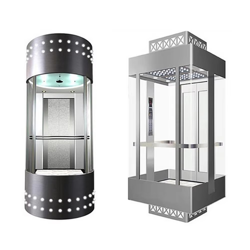 Moderní vyhlídkový výtah VTEO104 Ascensores pro výškové komerční projekty