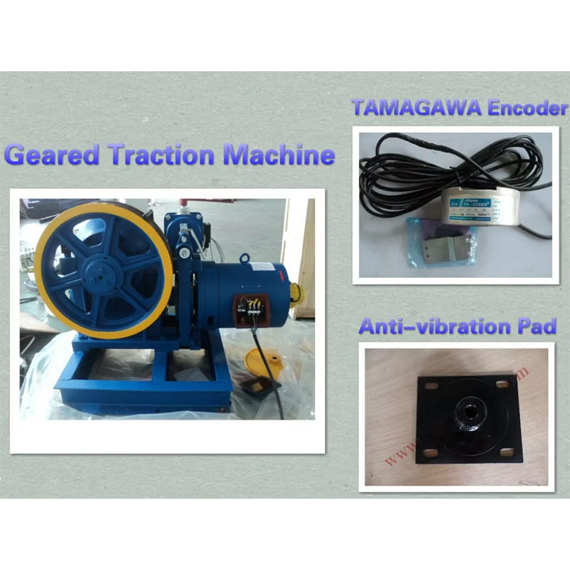 VTSP245 China Factory Elevator Převodový trakční stroj Motor zdvihu zboží